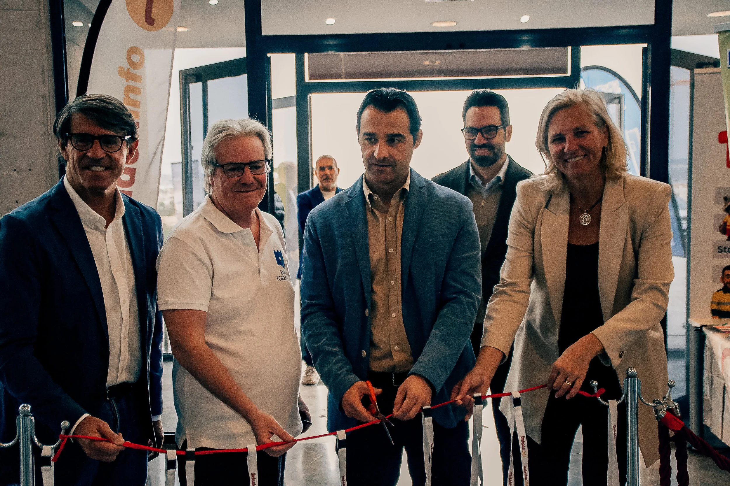 Mayor Eduardo Dolón and dignitaries inaugurating Expo Torrevieja at International Auditorium
